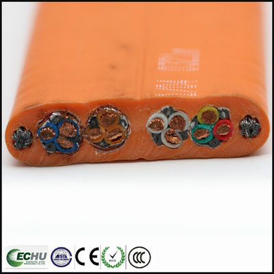 Mua Cáp thang máy đi bộ phẳng với cáp video / CCTV online manufacture