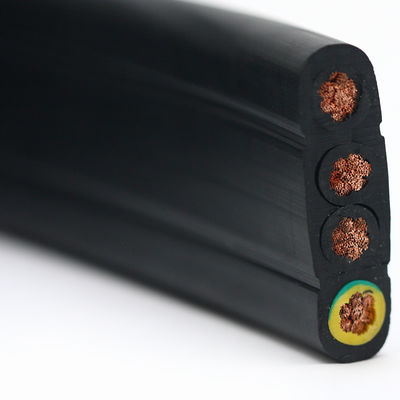 Good price Cáp cẩu di chuyển phẳng 4Core, 6sqmm 450/750V, Cáp ECHU, Cáp cẩu di chuyển trên cao trực tuyến