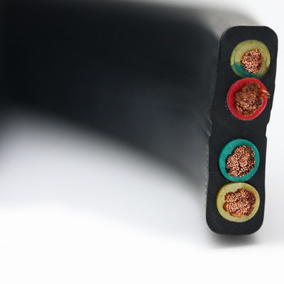 Good price Four Core Crane Cable, Four Core Flat Traveling Cable, ECHU Flat Cable YFFB 4G1.5 trực tuyến