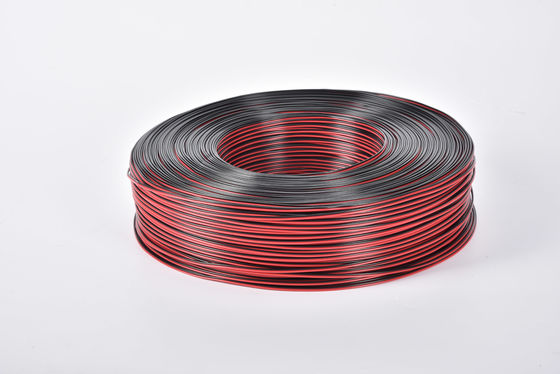 Good price Hai lõi song song âm thanh Cáp phẳng UL2468 PVC cách nhiệt đồng Cáp loa điện màu đỏ và đen trực tuyến